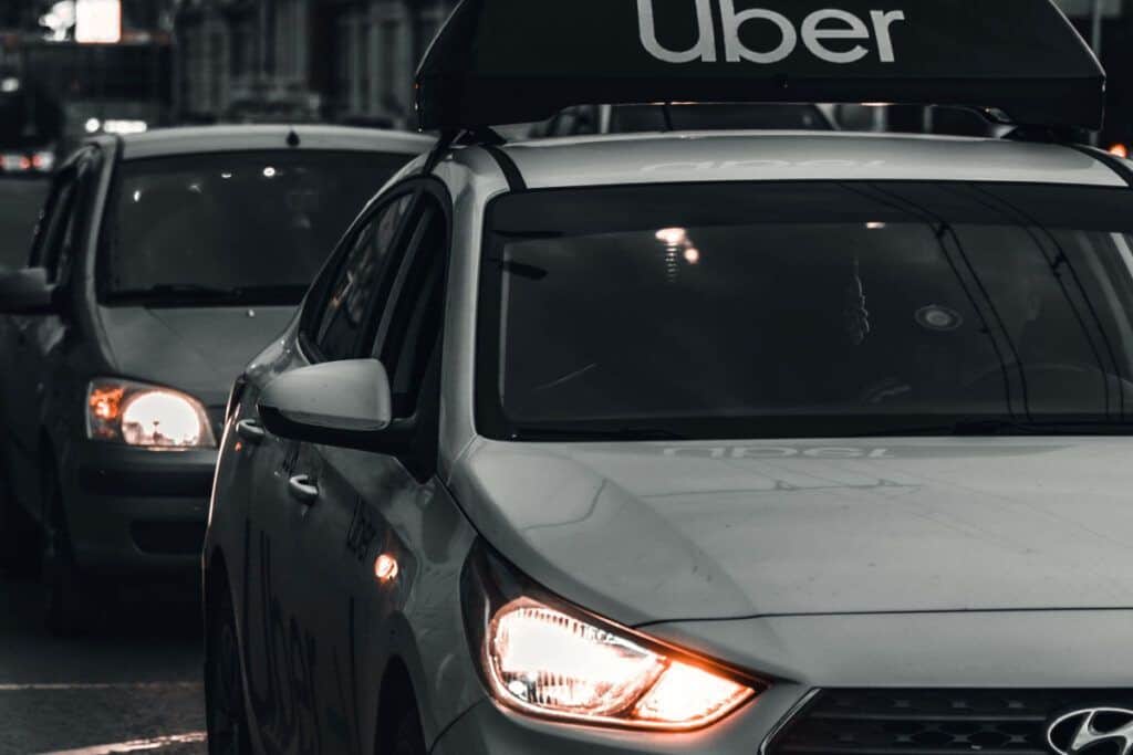 Uber ride from Málaga Airport to city center.