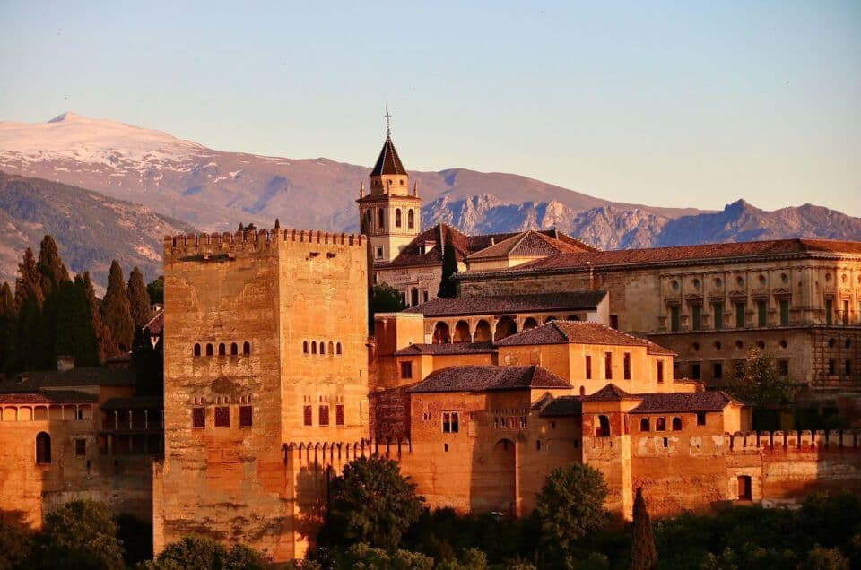 Historic Alhambra Palace in Granada, Andalucia, Spain.